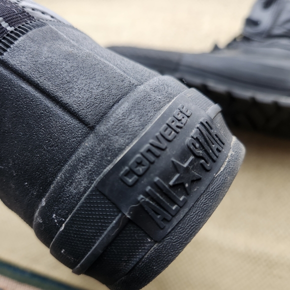 Converse Chuck Taylor Black Street Hiker CTAS Mens 10 Womens 11.5 All Star - Picture 6 of 9